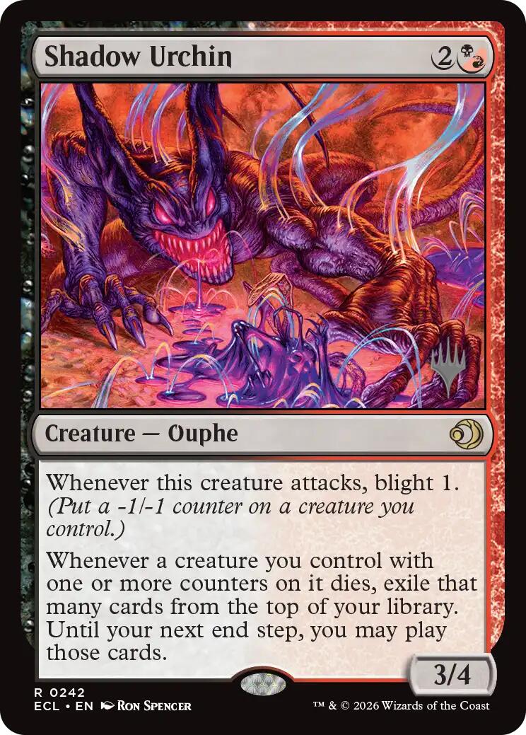 Shadow Urchin [Lorwyn Eclipsed Promos] | Exor Games Dartmouth