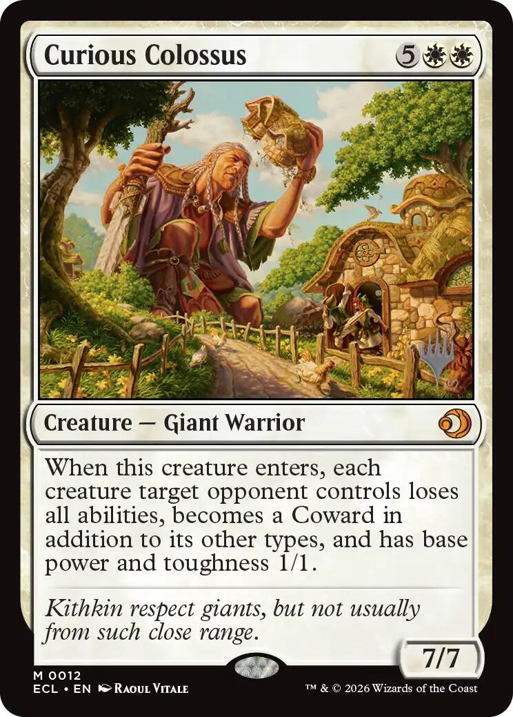 Curious Colossus [Lorwyn Eclipsed Promos] | Exor Games Dartmouth