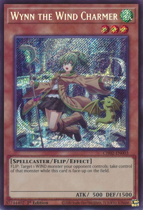 Wynn the Wind Charmer [CH02-EN003] Secret Rare | Exor Games Dartmouth