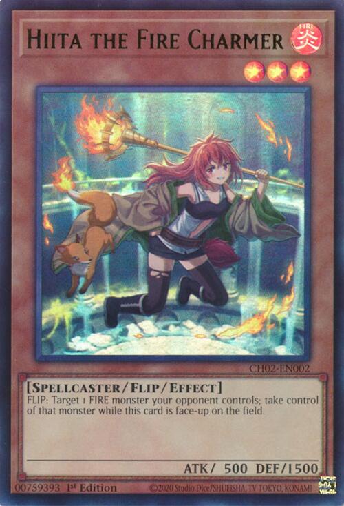 Hiita the Fire Charmer (Ultra Rare) [CH02-EN002] Ultra Rare | Exor Games Dartmouth