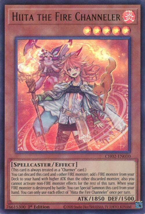 Hiita the Fire Channeler [CH02-EN010] Ultra Rare | Exor Games Dartmouth
