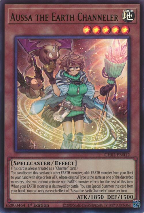 Aussa the Earth Channeler [CH02-EN012] Ultra Rare | Exor Games Dartmouth