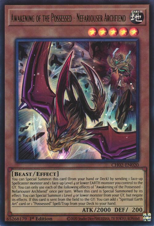 Awakening of the Possessed - Nefariouser Archfiend [CH02-EN020] Ultra Rare | Exor Games Dartmouth