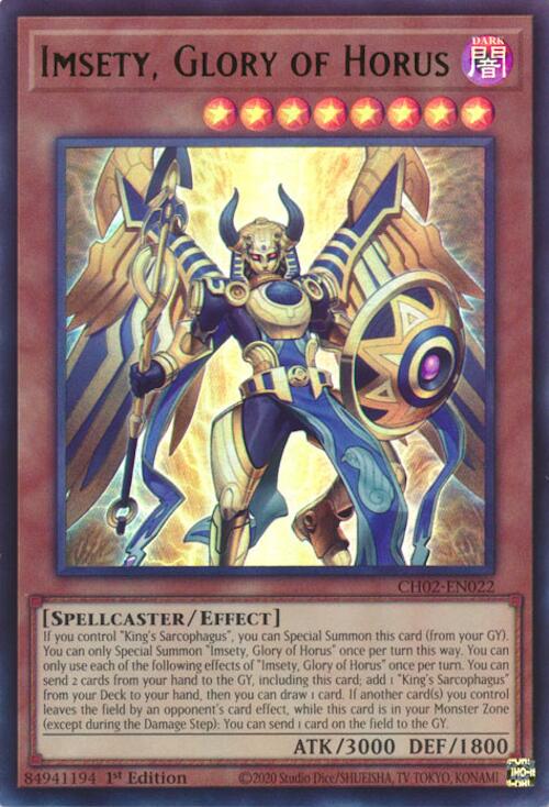 Imsety, Glory of Horus [CH02-EN022] Ultra Rare | Exor Games Dartmouth