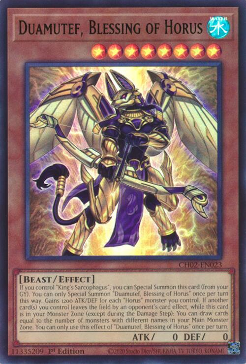 Duamutef, Blessing of Horus [CH02-EN023] Ultra Rare | Exor Games Dartmouth