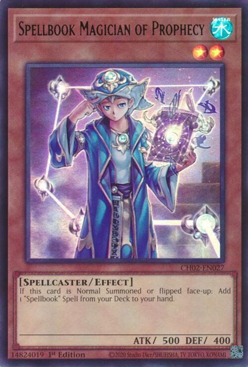 Spellbook Magician of Prophecy [CH02-EN027] Ultra Rare | Exor Games Dartmouth