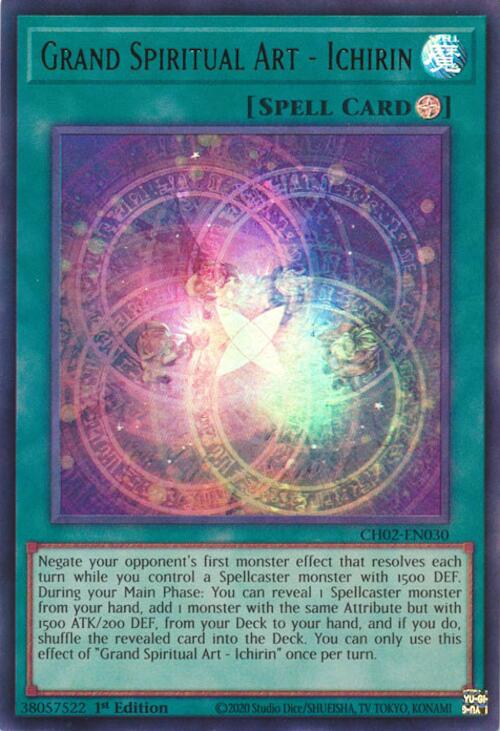 Grand Spiritual Art - Ichirin [CH02-EN030] Ultra Rare | Exor Games Dartmouth