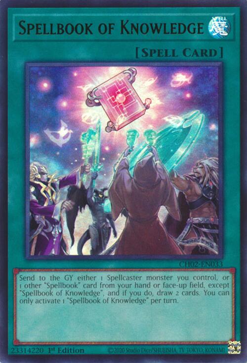 Spellbook of Knowledge [CH02-EN033] Ultra Rare | Exor Games Dartmouth