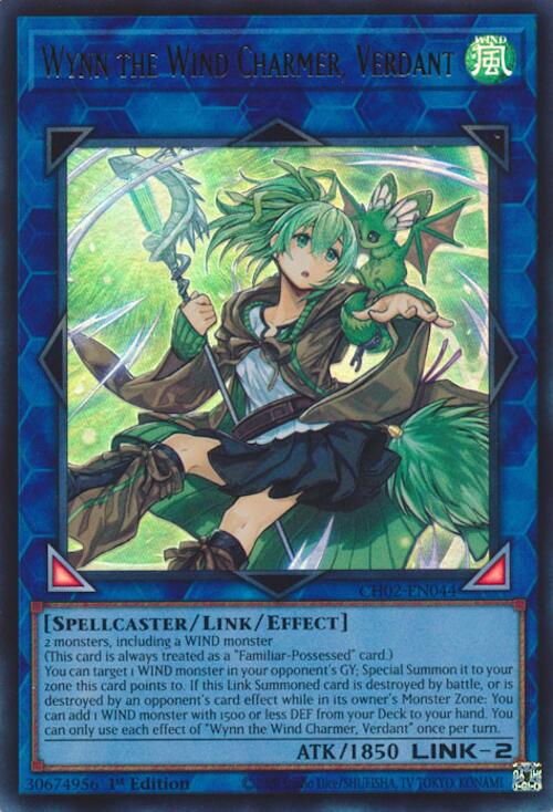Wynn the Wind Charmer, Verdant [CH02-EN044] Ultra Rare | Exor Games Dartmouth