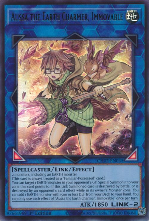 Aussa the Earth Charmer, Immovable [CH02-EN045] Ultra Rare | Exor Games Dartmouth