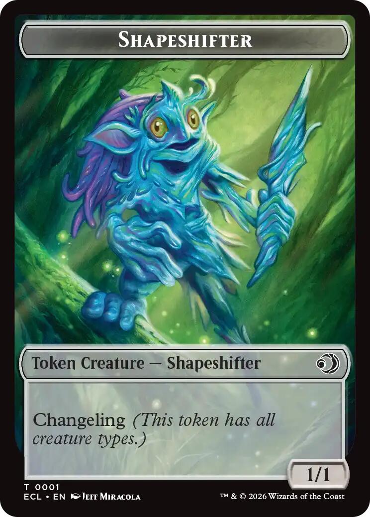 Copy // Shapeshifter Double-Sided Token [Lorwyn Eclipsed Tokens] | Exor Games Dartmouth