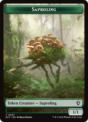 Saproling // Poison Counter Double-Sided Token [Lorwyn Eclipsed Tokens] | Exor Games Dartmouth