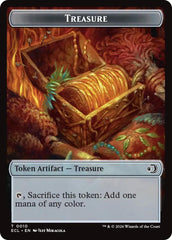 Treasure // Shapeshifter Double-Sided Token [Lorwyn Eclipsed Tokens] | Exor Games Dartmouth