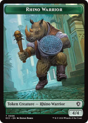 Rhino Warrior // Elemental (0010) Double-Sided Token [Lorwyn Eclipsed Tokens] | Exor Games Dartmouth