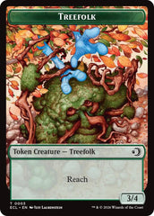 Treefolk // Goblin Double-Sided Token [Lorwyn Eclipsed Tokens] | Exor Games Dartmouth