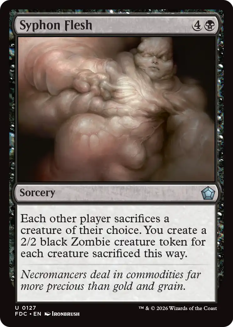 Syphon Flesh [Foundations Commander] | Exor Games Dartmouth