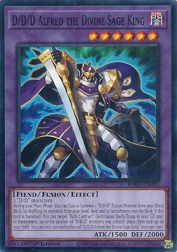 D/D/D Alfred the Divine Sage King [BPRO-EN033] Common | Exor Games Dartmouth