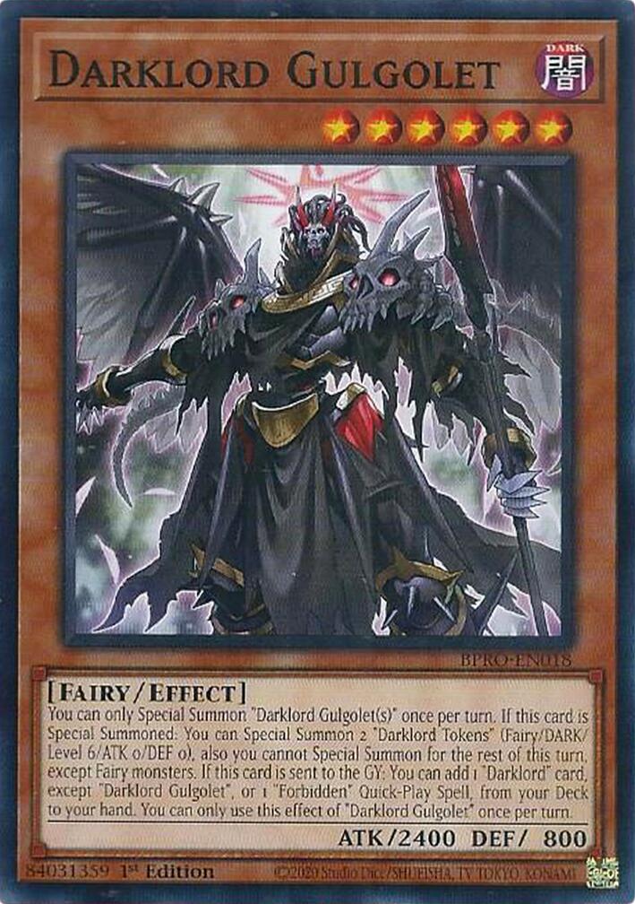 Darklord Gulgolet [BPRO-EN018] Common | Exor Games Dartmouth