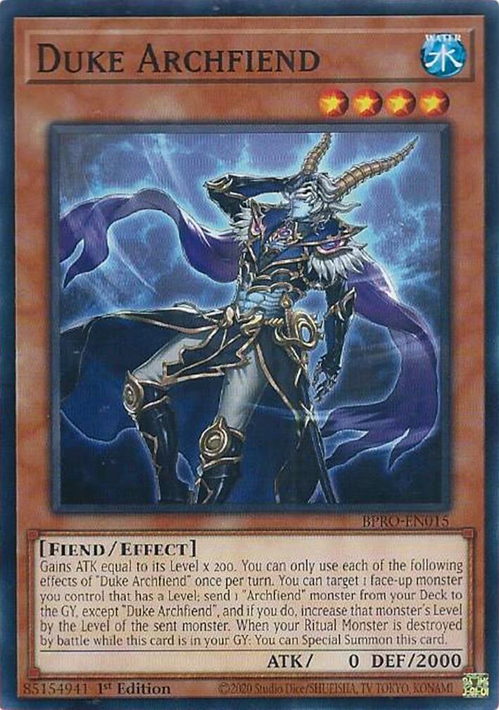 Duke Archfiend [BPRO-EN015] Common | Exor Games Dartmouth