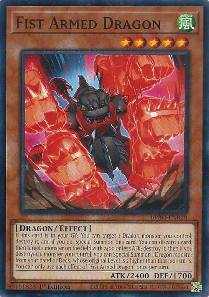Fist Armed Dragon [BPRO-EN028] Common | Exor Games Dartmouth