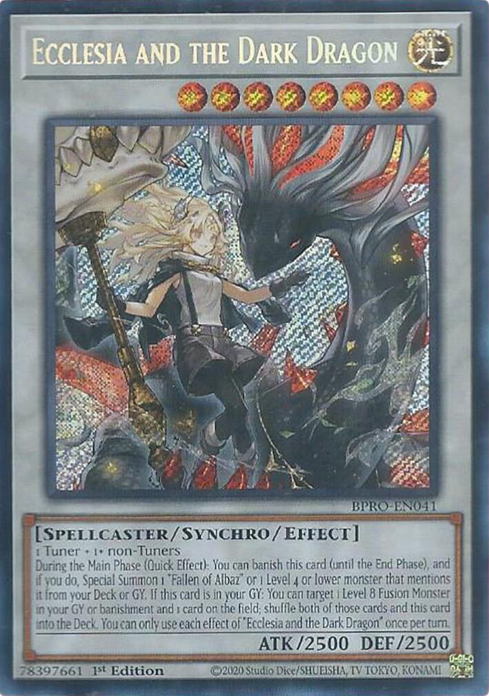 Ecclesia and the Dark Dragon [BPRO-EN041] Secret Rare | Exor Games Dartmouth