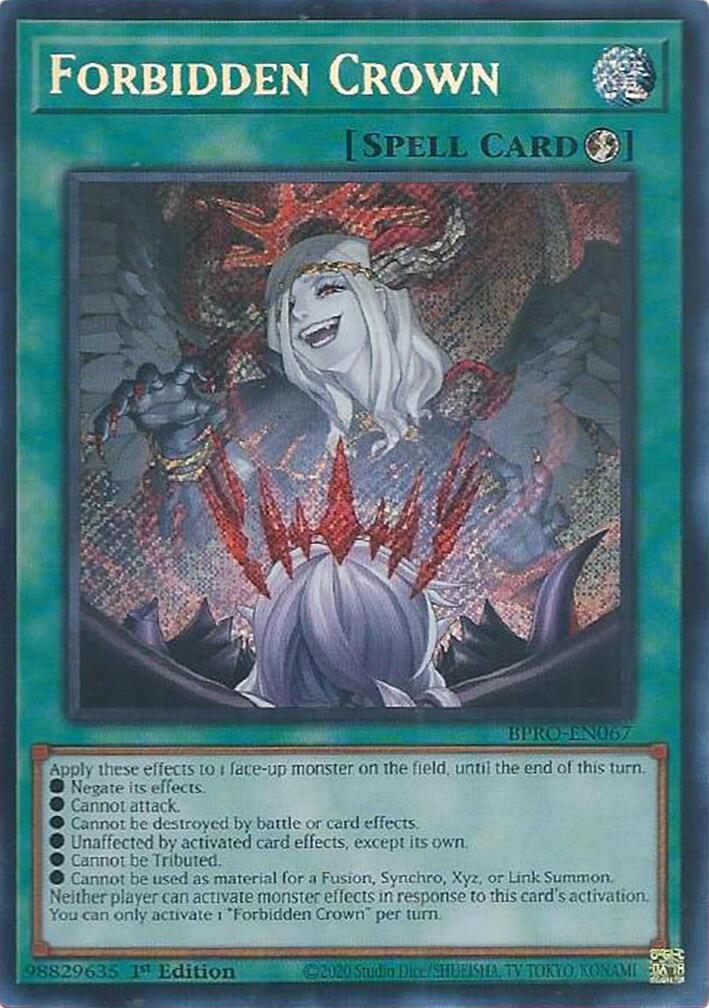 Forbidden Crown [BPRO-EN067] Secret Rare | Exor Games Dartmouth