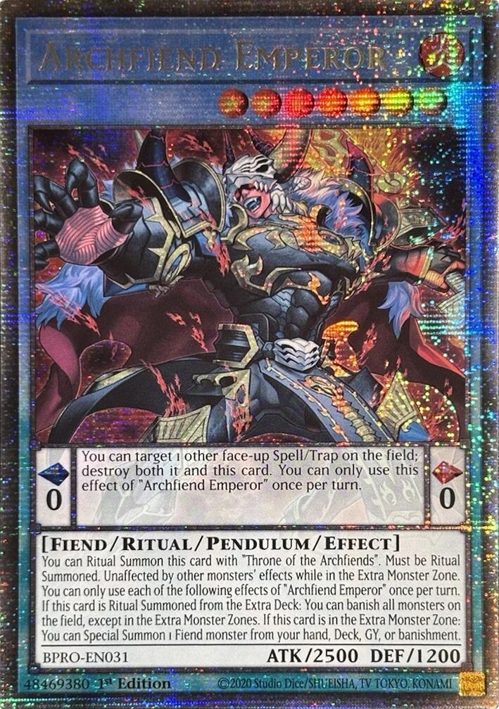 Archfiend Emperor (Starlight Rare) [BPRO-EN031] Starlight Rare | Exor Games Dartmouth