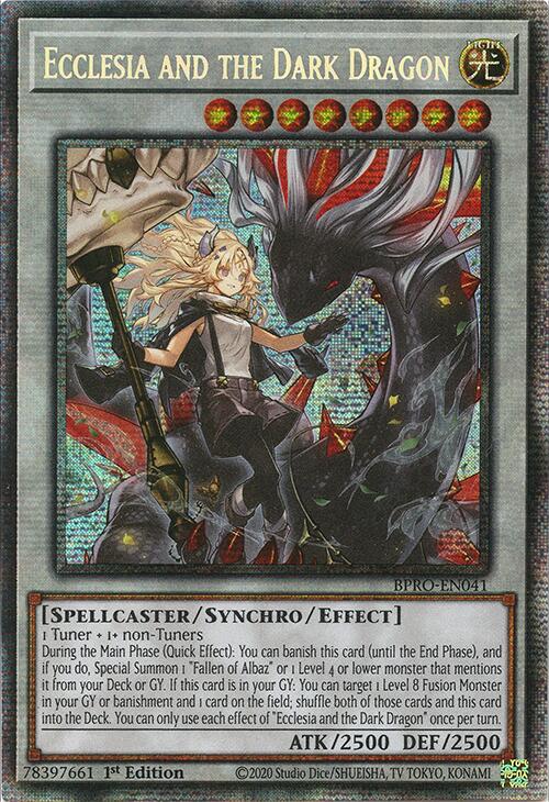 Ecclesia and the Dark Dragon (Starlight Rare) [BPRO-EN041] Starlight Rare | Exor Games Dartmouth