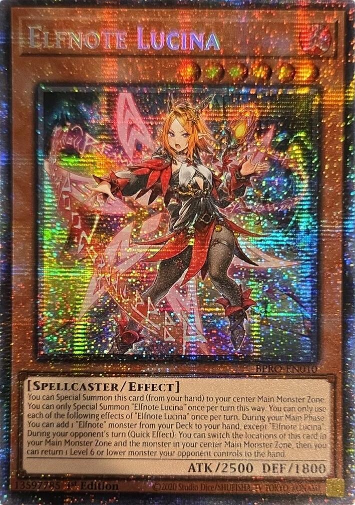 Elfnote Lucina (Starlight Rare) [BPRO-EN010] Starlight Rare | Exor Games Dartmouth