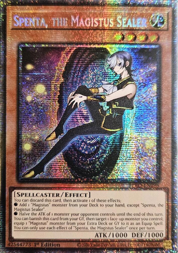 Spenta, the Magistus Sealer (Starlight Rare) [BPRO-EN098] Starlight Rare | Exor Games Dartmouth