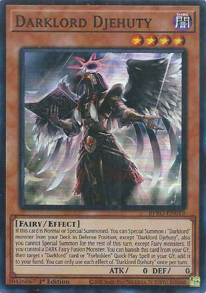 Darklord Djehuty [BPRO-EN019] Super Rare | Exor Games Dartmouth