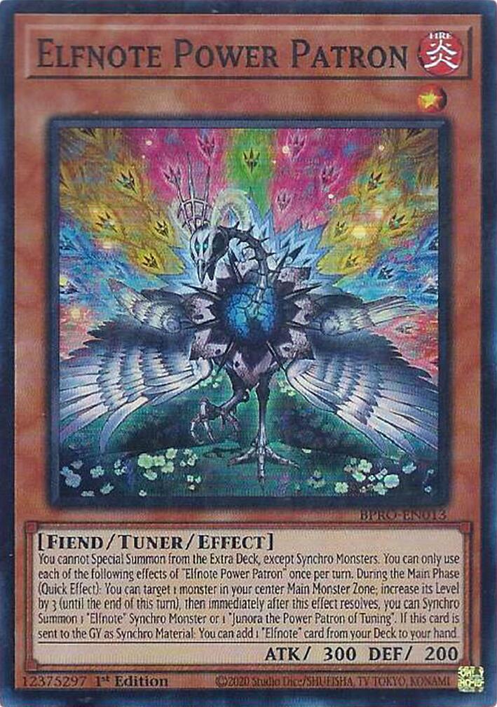 Elfnote Power Patron [BPRO-EN013] Super Rare | Exor Games Dartmouth