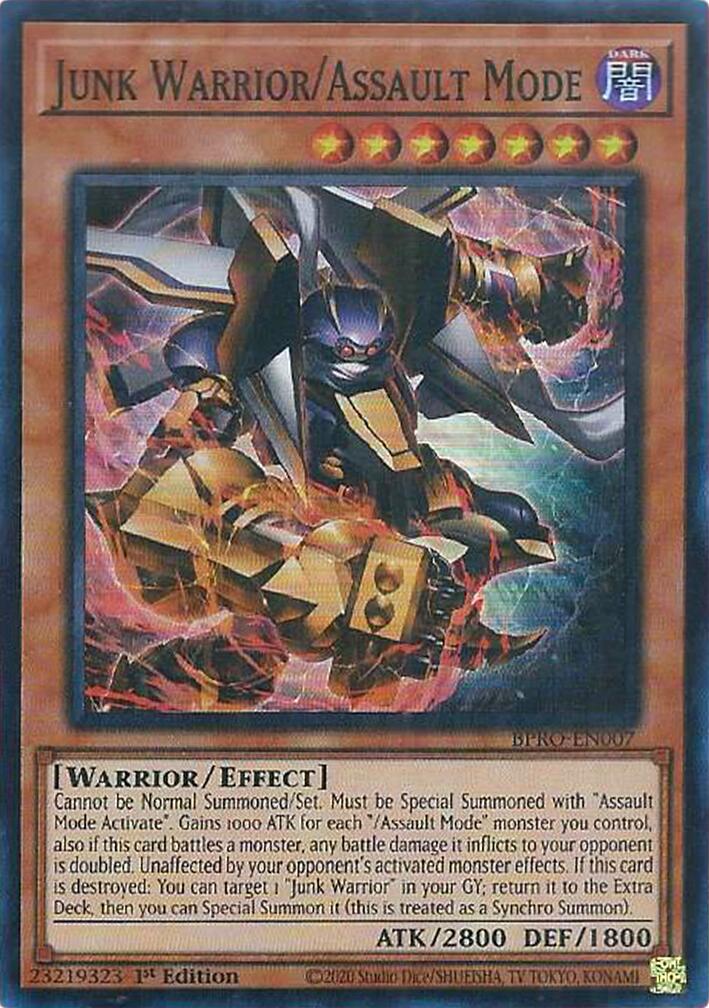 Junk Warrior/Assault Mode [BPRO-EN007] Super Rare | Exor Games Dartmouth