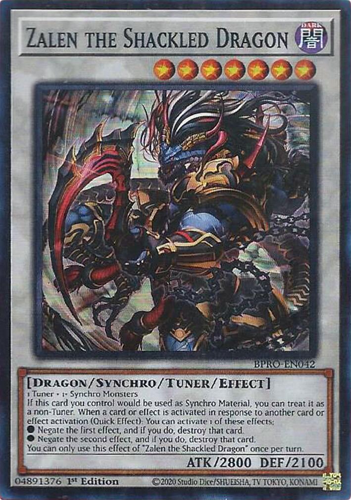 Zalen the Shackled Dragon [BPRO-EN042] Super Rare | Exor Games Dartmouth