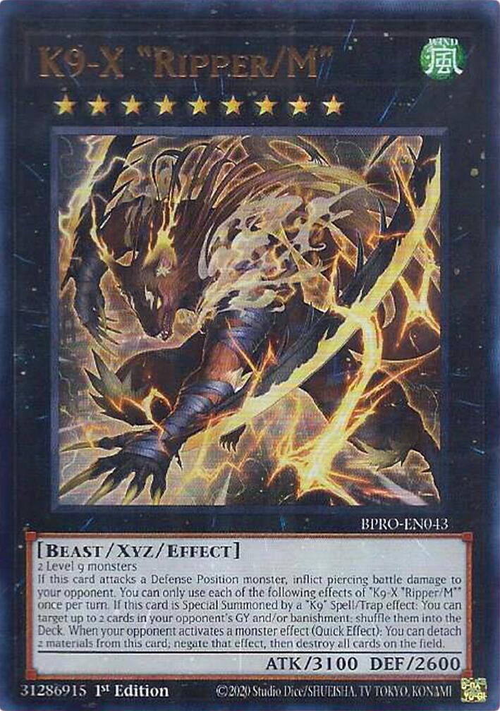 K9-X "Ripper/M" [BPRO-EN043] Ultra Rare | Exor Games Dartmouth