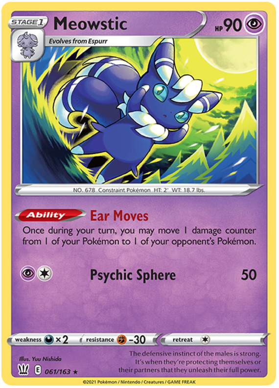 Meowstic (061/163) [Sword & Shield: Battle Styles] | Exor Games Dartmouth