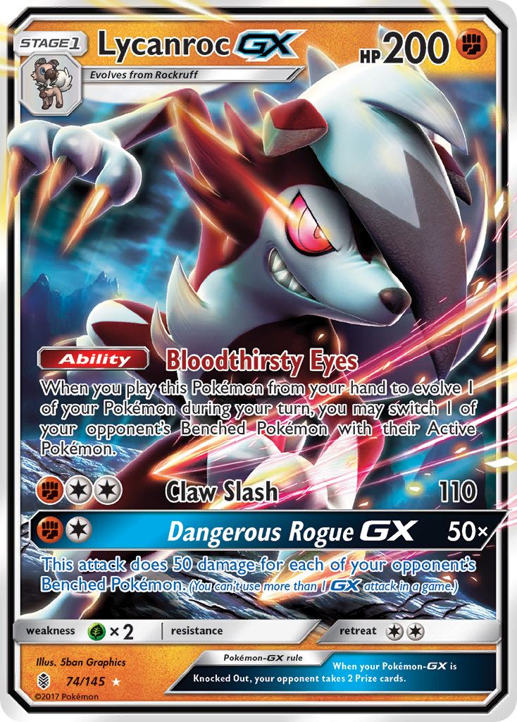 Lycanroc GX (74/145) [Sun & Moon: Guardians Rising] | Exor Games Dartmouth