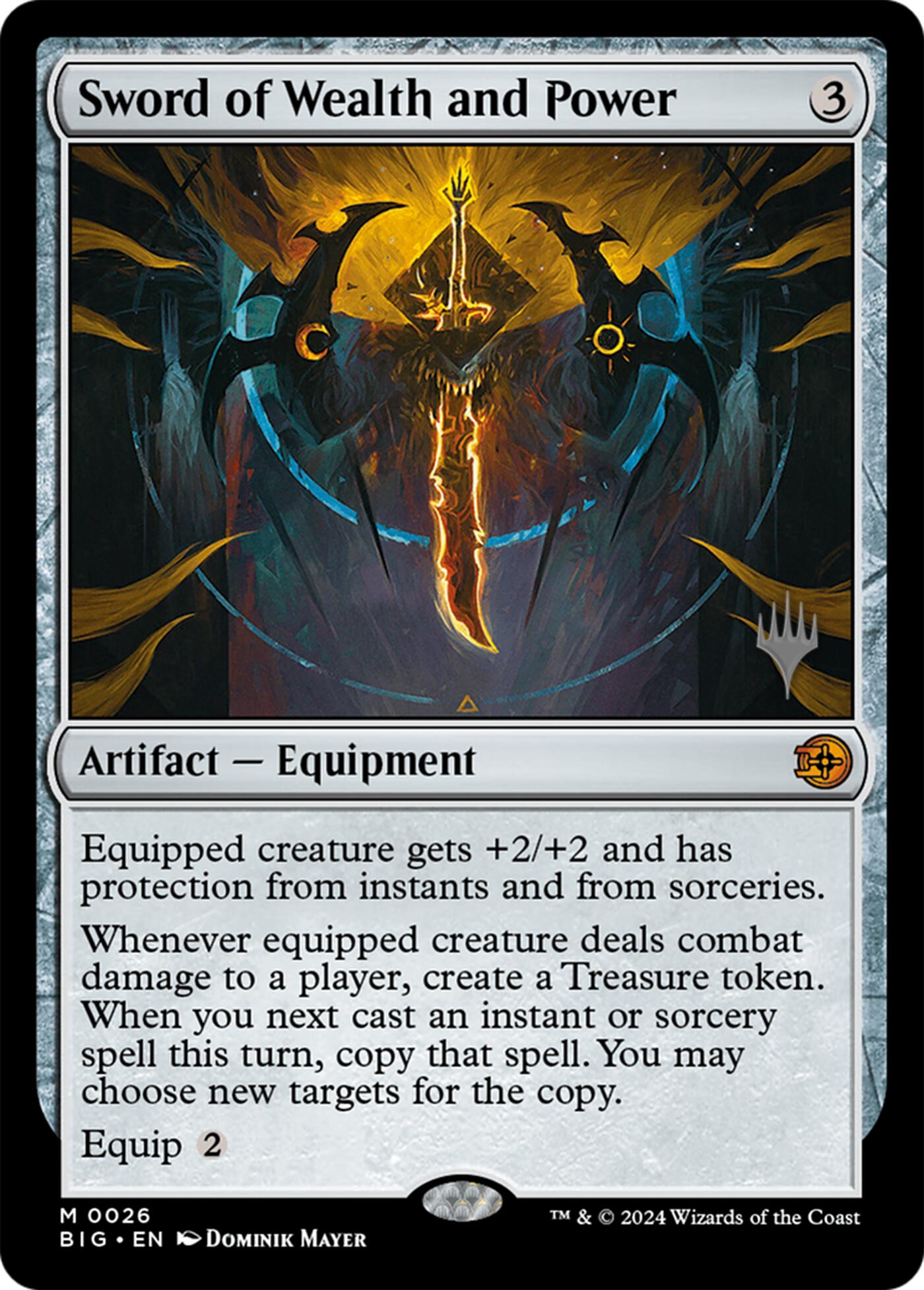 Sword of Wealth and Power [Lorwyn Eclipsed Promos] | Exor Games Dartmouth