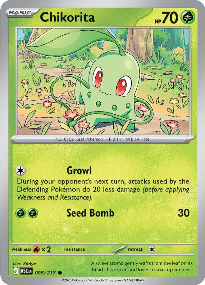 Chikorita (008/217) [Mega Evolution: Ascended Heroes] | Exor Games Dartmouth