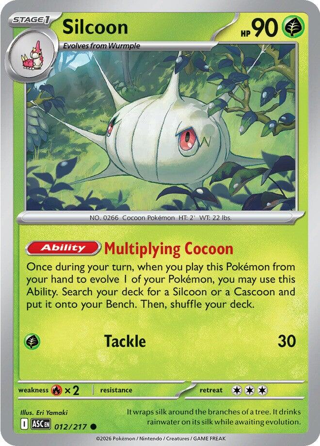Silcoon (012/217) [Mega Evolution: Ascended Heroes] | Exor Games Dartmouth