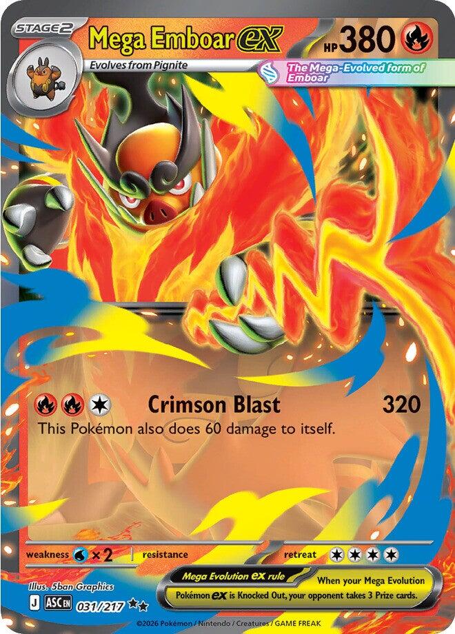 Mega Emboar ex (031/217) [Mega Evolution: Ascended Heroes] | Exor Games Dartmouth