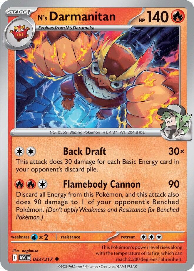 N's Darmanitan (033/217) [Mega Evolution: Ascended Heroes] | Exor Games Dartmouth