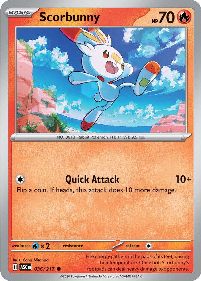 Scorbunny (036/217) [Mega Evolution: Ascended Heroes] | Exor Games Dartmouth