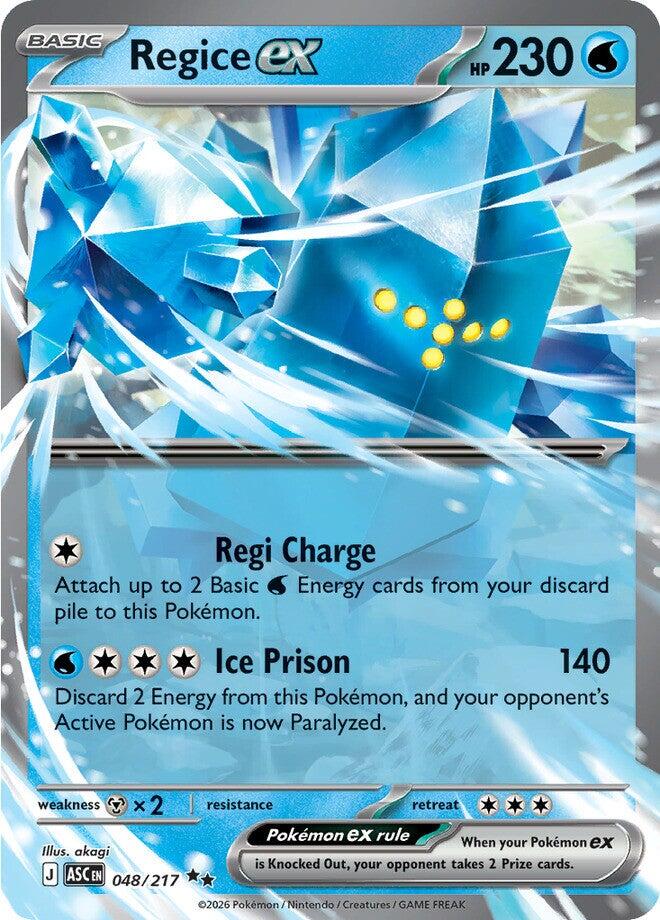 Regice ex (048/217) [Mega Evolution: Ascended Heroes] | Exor Games Dartmouth