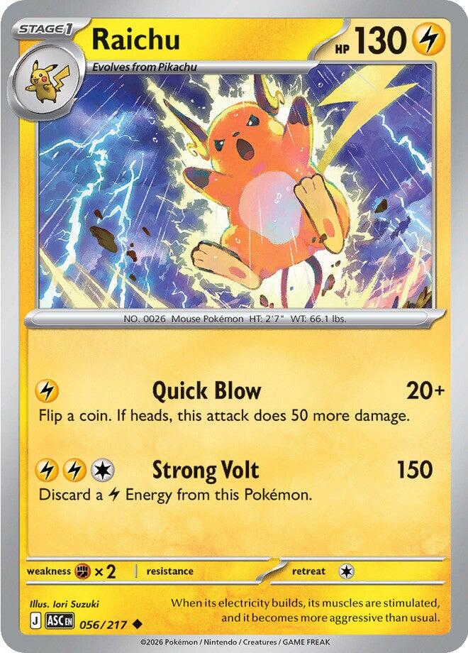 Raichu (056/217) [Mega Evolution: Ascended Heroes] | Exor Games Dartmouth