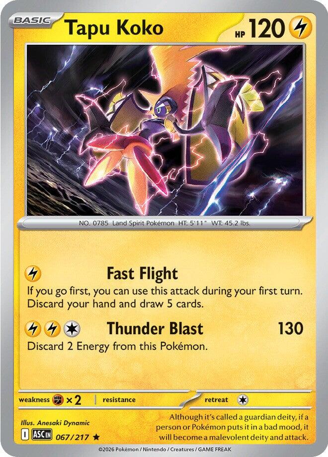 Tapu Koko (067/217) [Mega Evolution: Ascended Heroes] | Exor Games Dartmouth