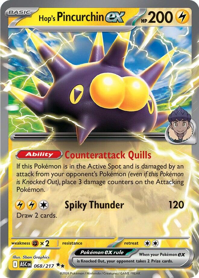 Hop's Pincurchin ex (068/217) [Mega Evolution: Ascended Heroes] | Exor Games Dartmouth