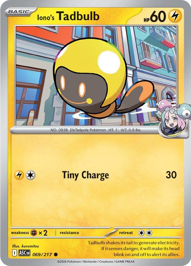 Iono's Tadbulb (069/217) [Mega Evolution: Ascended Heroes] | Exor Games Dartmouth