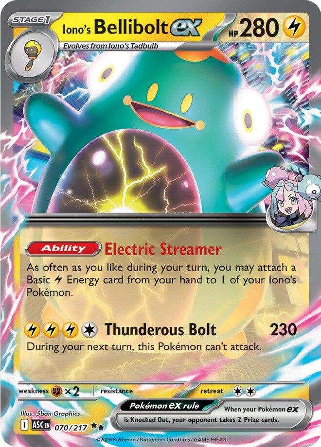 Iono's Bellibolt ex (070/217) [Mega Evolution: Ascended Heroes] | Exor Games Dartmouth
