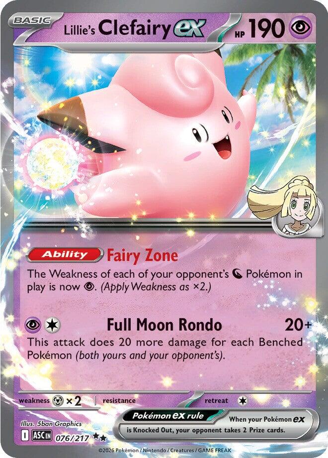 Lillie's Clefairy ex (076/217) [Mega Evolution: Ascended Heroes] | Exor Games Dartmouth